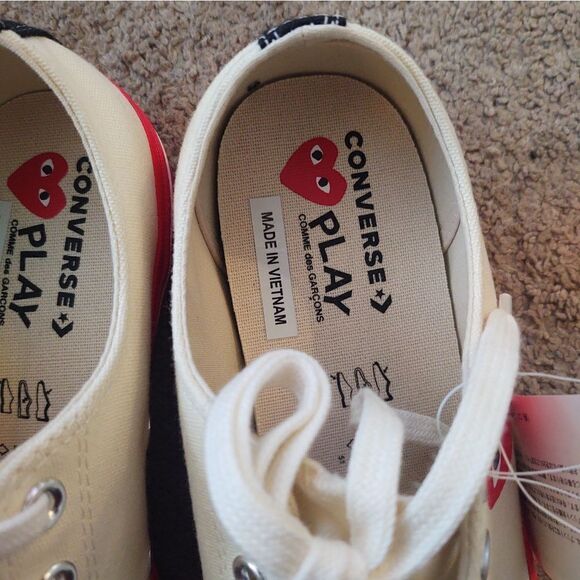 Converse Chuck Taylor 70s Lo Top Play Comme Des Garcons Men Sz 12 NEW BOX NO TOP - Picture 5 of 11